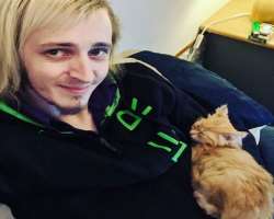 He adopted a cat for his daughter and named the cat Eddie. 